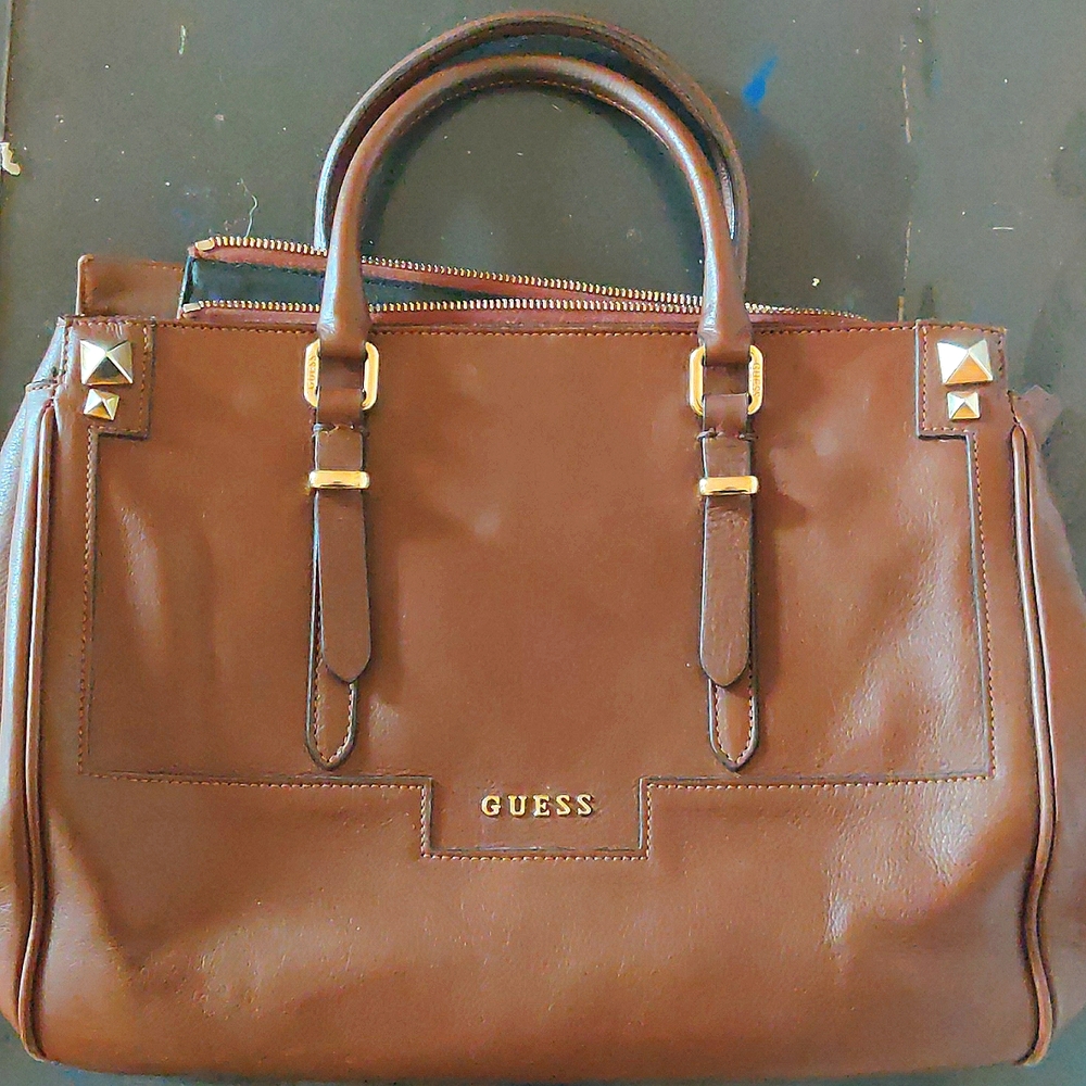 GUESS BROWN TOTE BAG